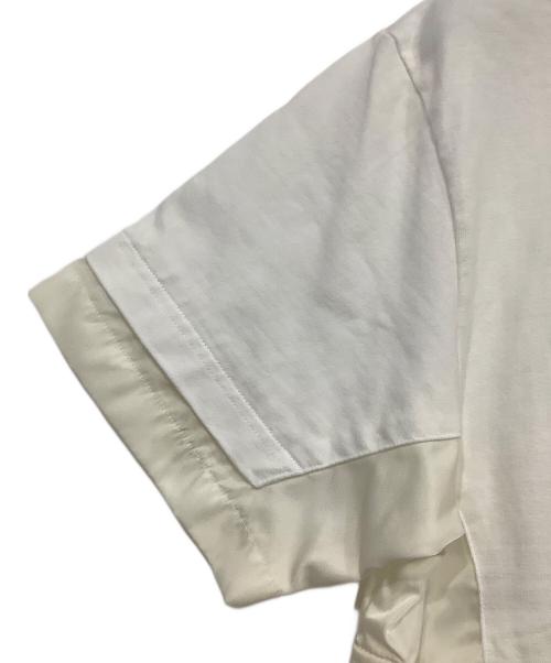 Dior（ディオール）DIOR (ディオール) sacai (サカイ) DIOR × sacai 半袖カットソー ホワイト サイズ:Ｌの古着・服飾アイテム