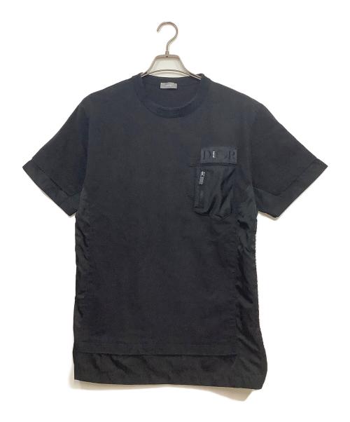 Dior（ディオール）Dior (ディオール) sacai (サカイ) DIOR × sacai 半袖カットソー ブラック サイズ:Ｌの古着・服飾アイテム
