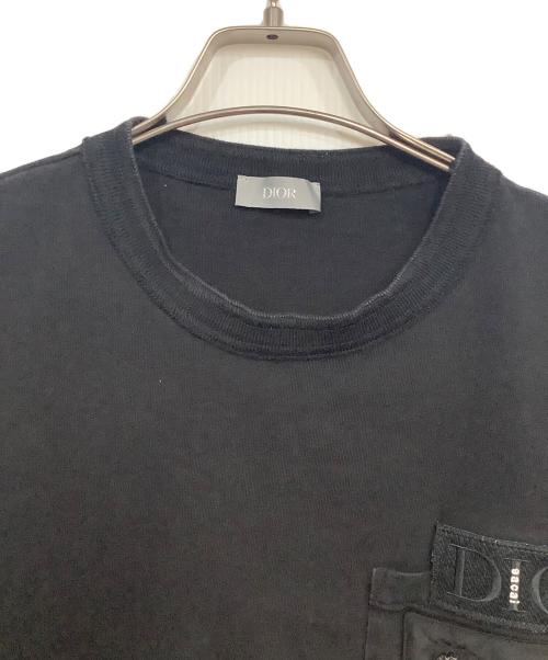 Dior（ディオール）Dior (ディオール) sacai (サカイ) DIOR × sacai 半袖カットソー ブラック サイズ:Ｌの古着・服飾アイテム