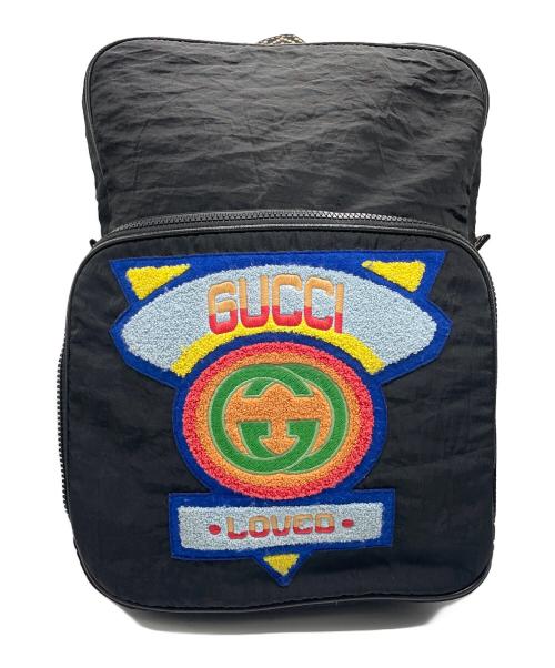 GUCCI（グッチ）GUCCI (グッチ) インターロッキングG リュック ブラックの古着・服飾アイテム