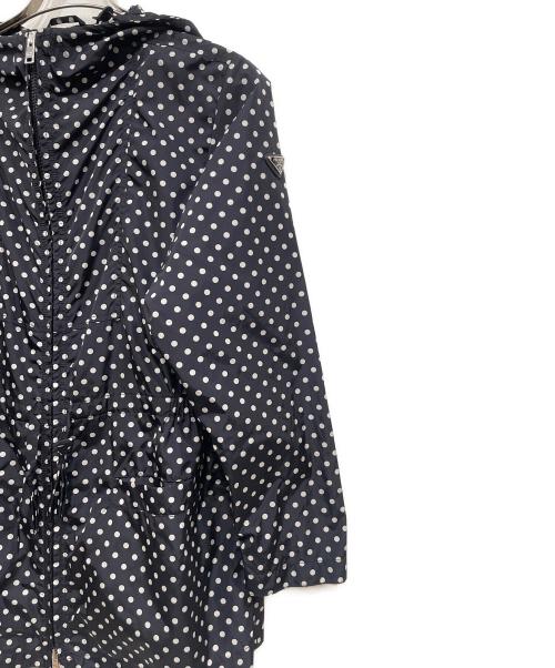 PRADA（プラダ）PRADA (プラダ) ドット柄ジャケット ネイビー サイズ:42の古着・服飾アイテム