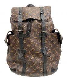 LOUIS VUITTON（ルイ ヴィトン）の古着「モノグラム マカサー クリストファーMM/リュック/バックパック」｜ブラウン