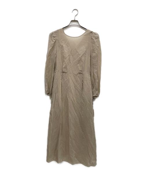Kaene（カエン）kaene (カエン) シアーオーガンジーワンピース ベージュ サイズ:S 未使用品の古着・服飾アイテム