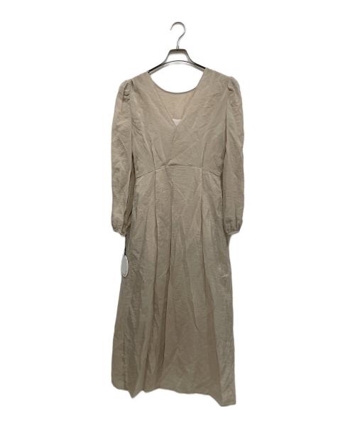 Kaene（カエン）kaene (カエン) シアーオーガンジーワンピース ベージュ サイズ:S 未使用品の古着・服飾アイテム