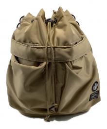 PORTER×STARBUCKS COFFEE（ポーター×スターバックス コーヒー）の古着「コーヒービーンシェイプ 2WAY ツールバッグ/2Way Tool Bag」｜ブラウン