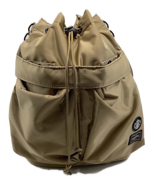 PORTER（ポーター）PORTER (ポーター) STARBUCKS COFFEE (スターバックス コーヒー) コーヒービーンシェイプ 2WAY ツールバッグ/2Way Tool Bag ブラウンの古着・服飾アイテム