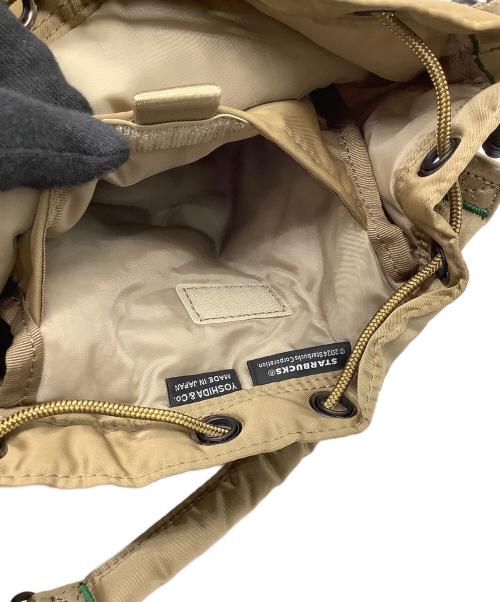 PORTER（ポーター）PORTER (ポーター) STARBUCKS COFFEE (スターバックス コーヒー) コーヒービーンシェイプ 2WAY ツールバッグ/2Way Tool Bag ブラウンの古着・服飾アイテム