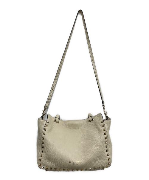 VALENTINO GARAVANI（ヴァレンティノ・ガラヴァーニ）VALENTINO GARAVANI (ヴァレンティノ・ガラヴァーニ) 2WAYバッグ ホワイトの古着・服飾アイテム