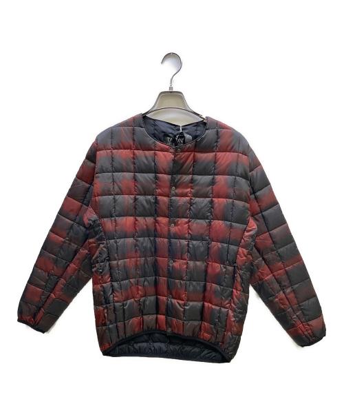 TAION（タイオン）TAION (タイオン) ライトダウンジャケット レッド×ブラック サイズ:S 未使用品の古着・服飾アイテム