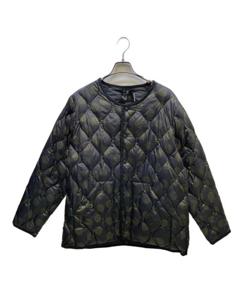 TAION（タイオン）TAION (タイオン) ダウンジャケット グリーン×ブラック サイズ:XL 未使用品の古着・服飾アイテム
