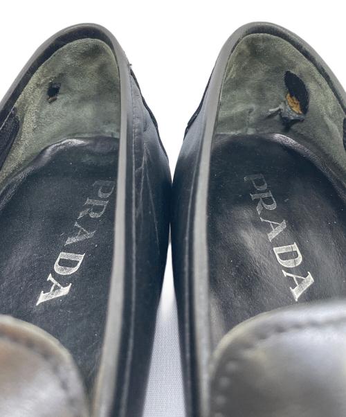 PRADA（プラダ）PRADA (プラダ) ローファー ブラック サイズ:7の古着・服飾アイテム