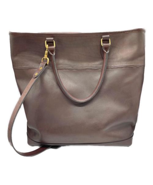 vasco（ヴァスコ）vasco (ヴァスコ) LEATHER NELSON 2WAY BAG ブラウンの古着・服飾アイテム