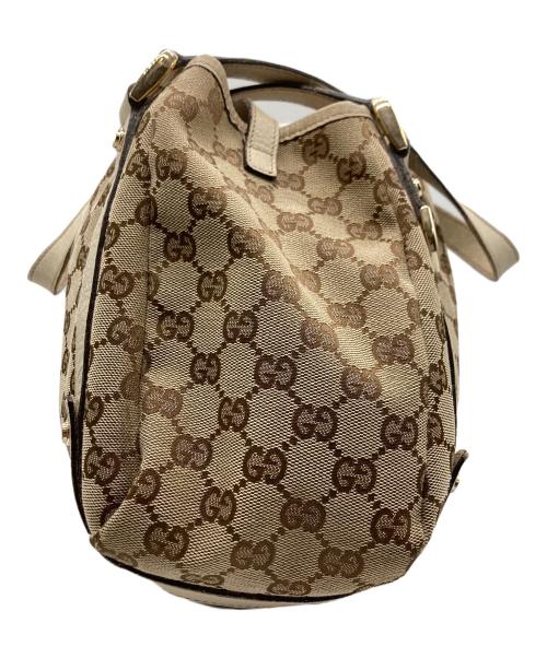 GUCCI（グッチ）GUCCI (グッチ) GGキャンバス アビートートバッグ ベージュの古着・服飾アイテム