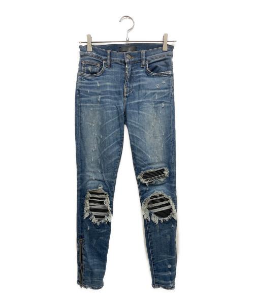 AMIRI（アミリ）AMIRI (アミリ) ダメージ加工　スキニーデニムパンツ インディゴ サイズ:24の古着・服飾アイテム