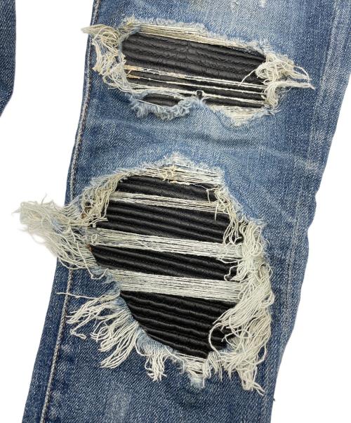 AMIRI（アミリ）AMIRI (アミリ) ダメージ加工　スキニーデニムパンツ インディゴ サイズ:24の古着・服飾アイテム