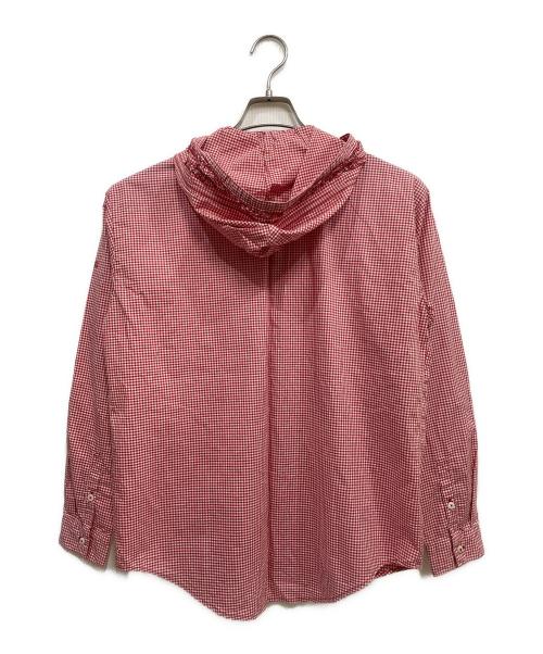 PINK HOUSE（ピンクハウス）PINK HOUSE (ピンクハウス) フーデット長袖ブラウス レッド サイズ:記載なしの古着・服飾アイテム