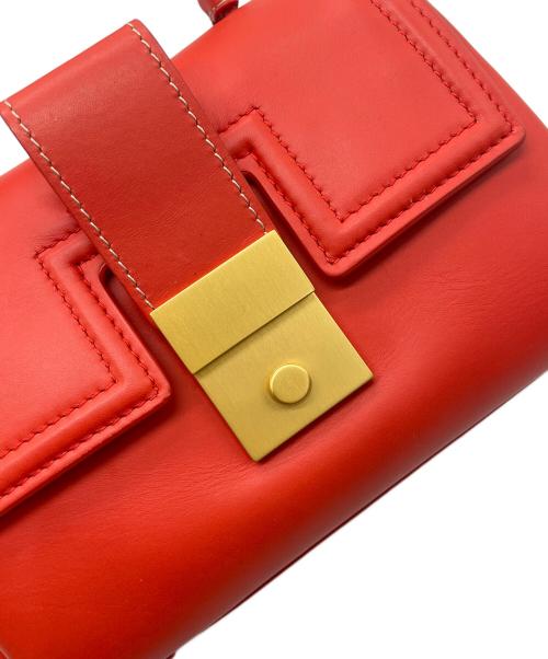 BOTTEGA VENETA（ボッテガベネタ）BOTTEGA VENETA (ボッテガベネタ) ピアッツァ　2WAYバッグ レッドの古着・服飾アイテム