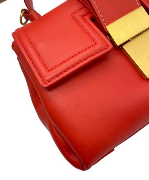 BOTTEGA VENETA（ボッテガベネタ）BOTTEGA VENETA (ボッテガベネタ) ピアッツァ　2WAYバッグ レッドの古着・服飾アイテム