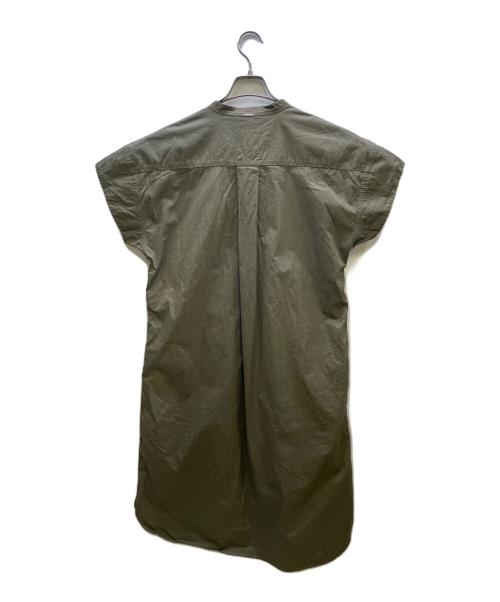MHL（マーガレットハウエル）MHL (マーガレットハウエル) シャツワンピース グリーンの古着・服飾アイテム