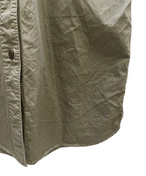 MHL（マーガレットハウエル）MHL (マーガレットハウエル) シャツワンピース グリーンの古着・服飾アイテム