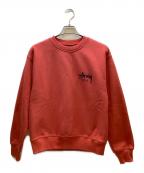 stussyステューシー）の古着「スウェット」｜レッド