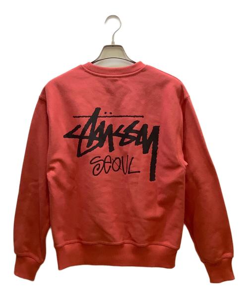 stussy（ステューシー）stussy (ステューシー) スウェット レッド サイズ:Sの古着・服飾アイテム