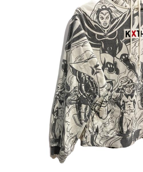 MARVEL（マーベル）MARVEL (マーベル) KITH (キス) プルオーバーパーカー ホワイト サイズ:Lの古着・服飾アイテム