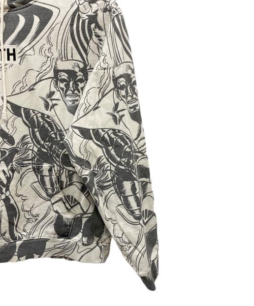 MARVEL（マーベル）MARVEL (マーベル) KITH (キス) プルオーバーパーカー ホワイト サイズ:Lの古着・服飾アイテム