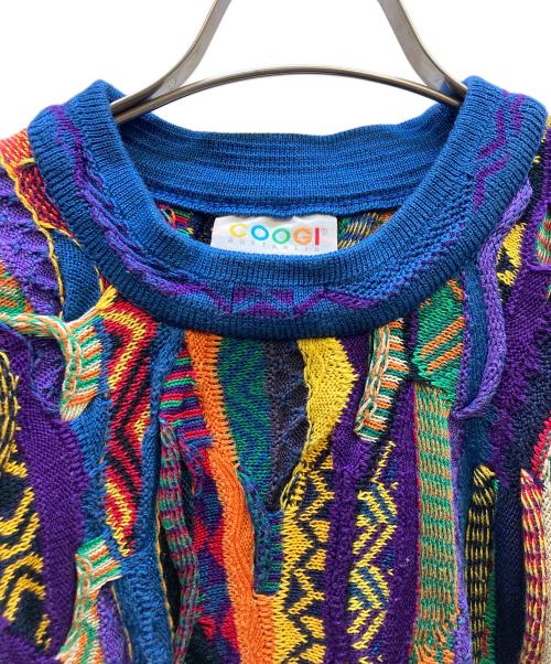 Coogi（クージー）COOGI (クージー) 3Dニット ブルー サイズ:SSの古着・服飾アイテム