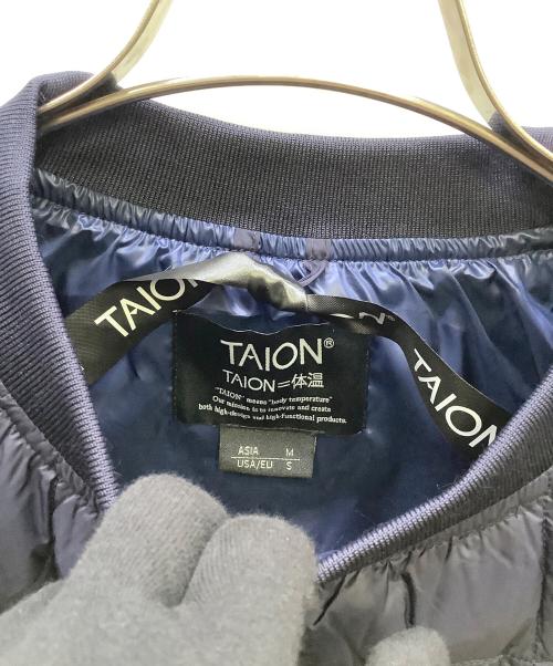 TAION（タイオン）TAION (タイオン) プルオーバー クルーネック ダウン ネイビー サイズ:M 未使用品の古着・服飾アイテム