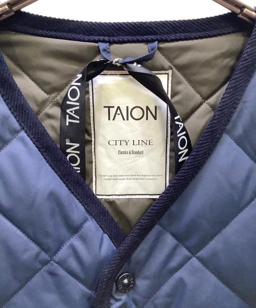 TAION（タイオン）TAION (タイオン) ダウンカーディガン ネイビー サイズ:M 未使用品の古着・服飾アイテム