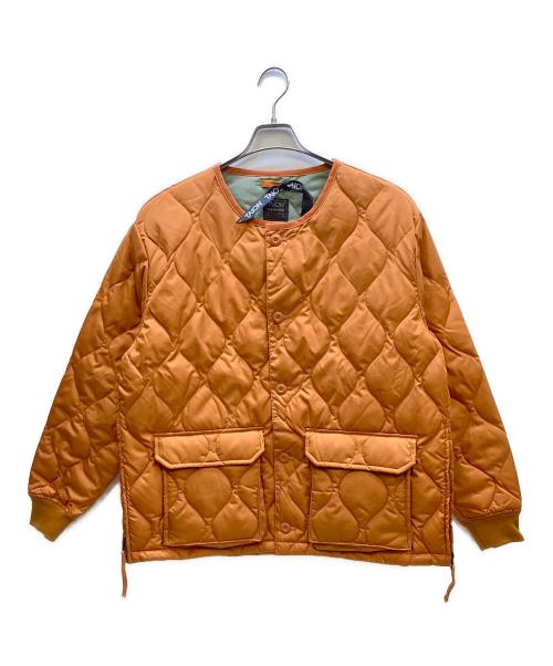 TAION（タイオン）TAION (タイオン) ミリタリー オーバーダウンカーディガン オレンジ サイズ:L 未使用品の古着・服飾アイテム