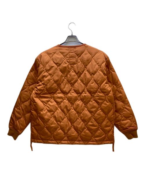 TAION（タイオン）TAION (タイオン) ミリタリー オーバーダウンカーディガン オレンジ サイズ:L 未使用品の古着・服飾アイテム
