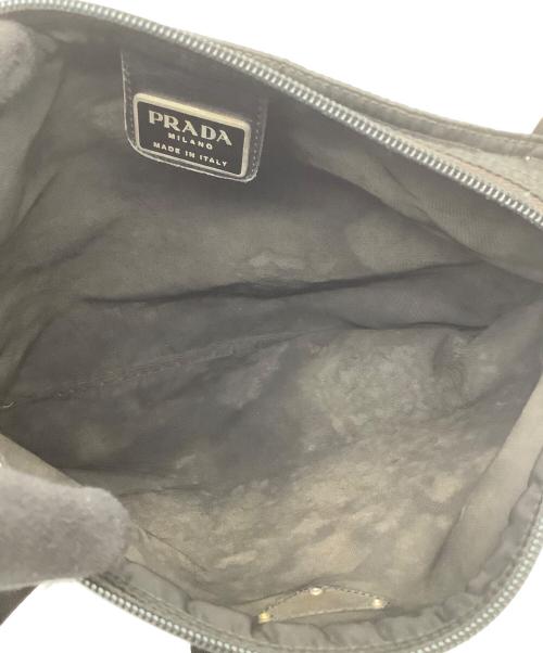 PRADA（プラダ）PRADA (プラダ) ナイロンショルダーバッグ ブラックの古着・服飾アイテム