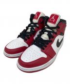 NIKEナイキ）の古着「ハイカットスニーカー」｜ホワイト×レッド