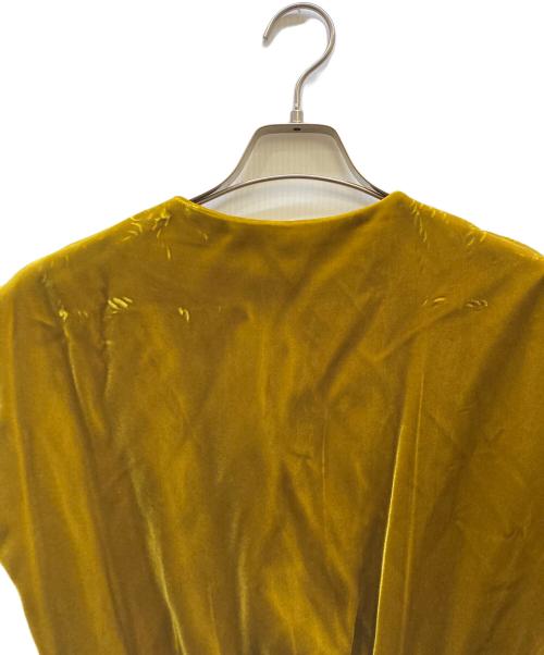 PRADA（プラダ）PRADA (プラダ) ノースリーブ・キャミソールワンピース イエロー サイズ:40の古着・服飾アイテム