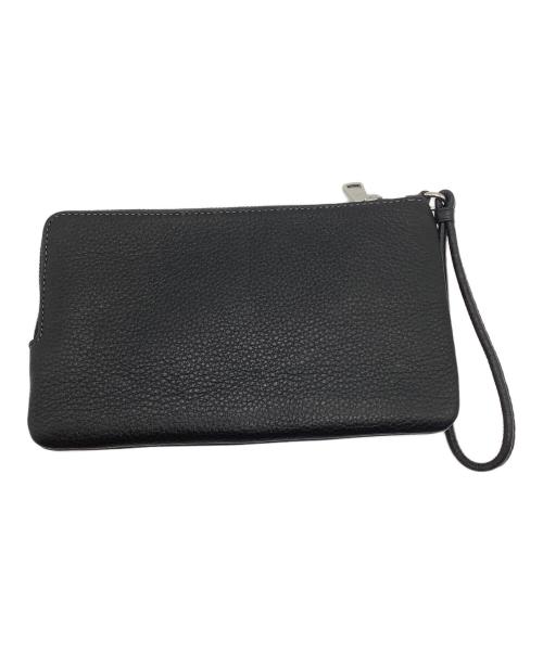 COACH（コーチ）COACH (コーチ) ダブル ジップ リストレット ベージュ×ブラックの古着・服飾アイテム