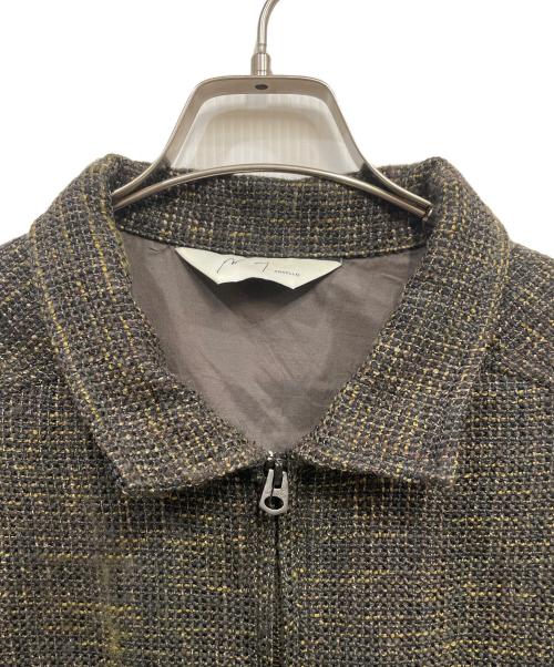ANCELLM（アンセルム）ANCELLM (アンセルム) TWEED ZIP JACKET グリーン サイズ:1の古着・服飾アイテム