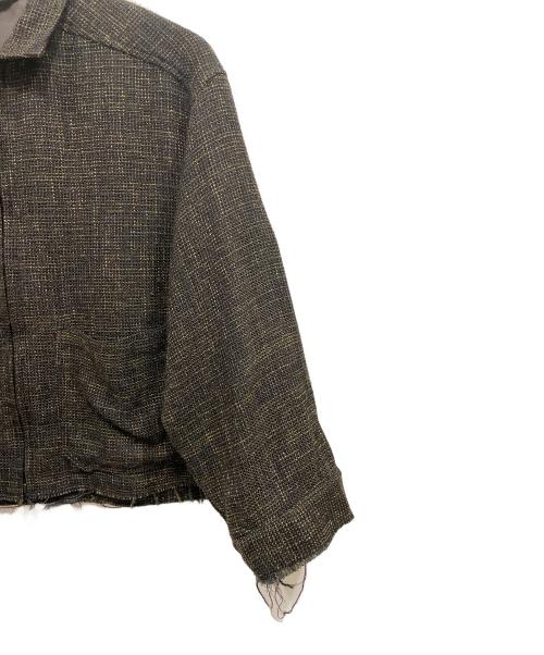 ANCELLM（アンセルム）ANCELLM (アンセルム) TWEED ZIP JACKET グリーン サイズ:1の古着・服飾アイテム