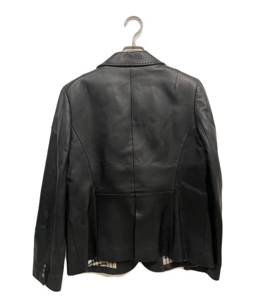 BURBERRY LONDON（バーバリーロンドン）BURBERRY LONDON (バーバリーロンドン) レザージャケット ブラック サイズ:44の古着・服飾アイテム