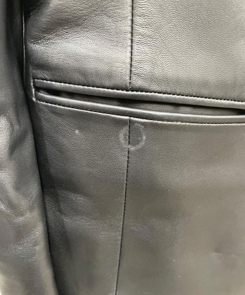 BURBERRY LONDON（バーバリーロンドン）BURBERRY LONDON (バーバリーロンドン) レザージャケット ブラック サイズ:44の古着・服飾アイテム