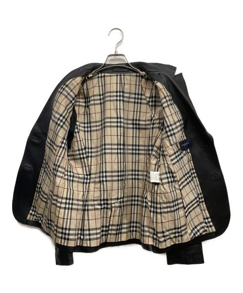 BURBERRY LONDON（バーバリーロンドン）BURBERRY LONDON (バーバリーロンドン) レザージャケット ブラック サイズ:44の古着・服飾アイテム