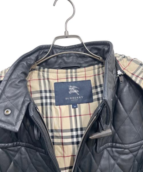 BURBERRY LONDON（バーバリーロンドン）BURBERRY LONDON (バーバリーロンドン) 羊革ダッフルコート ブラック サイズ:46の古着・服飾アイテム