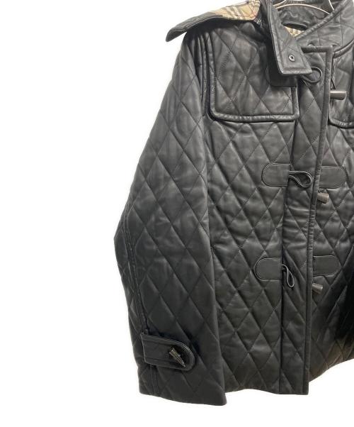BURBERRY LONDON（バーバリーロンドン）BURBERRY LONDON (バーバリーロンドン) 羊革ダッフルコート ブラック サイズ:46の古着・服飾アイテム