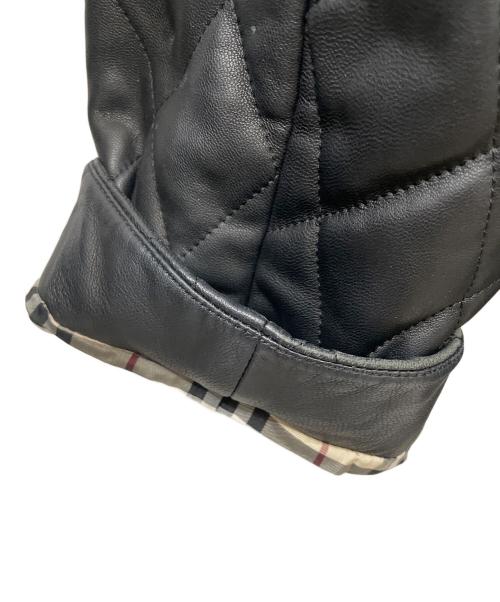 BURBERRY LONDON（バーバリーロンドン）BURBERRY LONDON (バーバリーロンドン) 羊革ダッフルコート ブラック サイズ:46の古着・服飾アイテム