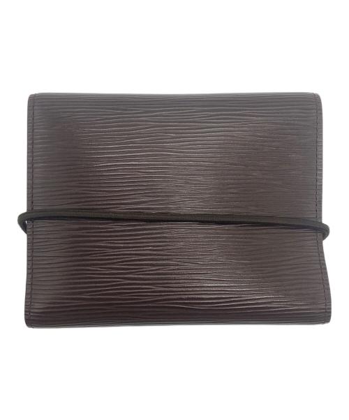 LOUIS VUITTON（ルイ ヴィトン）LOUIS VUITTON (ルイ ヴィトン) ポルトフォイユ エラスティック　3つ折り財布 ノワ-ルの古着・服飾アイテム