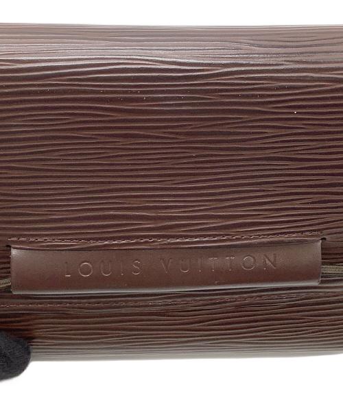 LOUIS VUITTON（ルイ ヴィトン）LOUIS VUITTON (ルイ ヴィトン) ポルトフォイユ エラスティック　3つ折り財布 ノワ-ルの古着・服飾アイテム