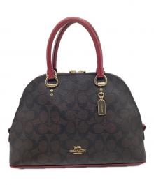 COACH（コーチ）の古着「シグネチャー ケイティサッチェル 2WAYショルダーバッグ」｜ブラウン