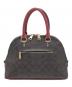 COACH (コーチ) シグネチャー ケイティサッチェル 2WAYショルダーバッグ ブラウン：8000円