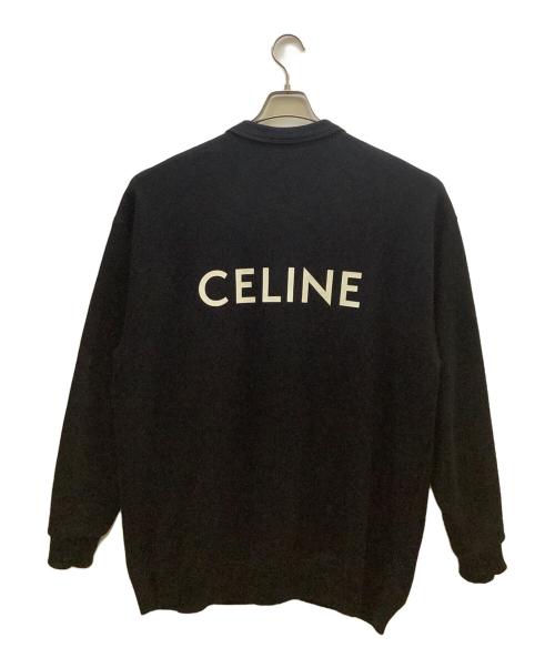 CELINE（セリーヌ）CELINE (セリーヌ) CELINEプリント ルーズカーディガン ブラック サイズ:Mの古着・服飾アイテム